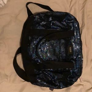 VS. Pink sequin overnight bag